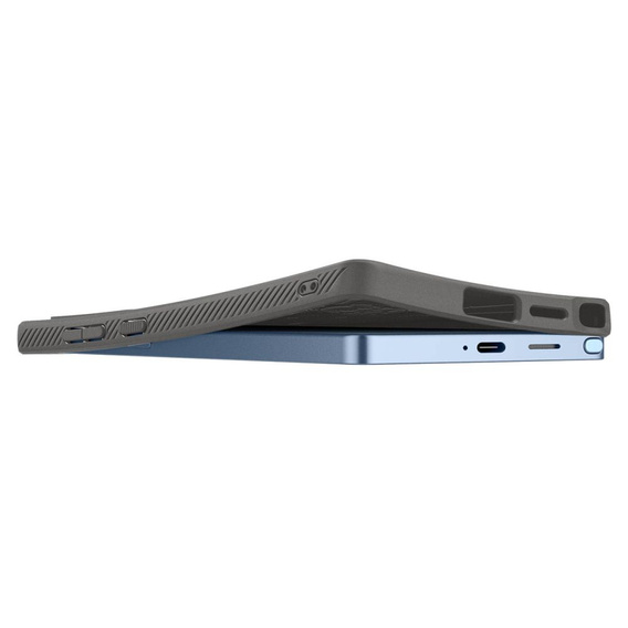 Etui Spigen do Samsung Galaxy S25 Ultra, Liquid Air, szare + Szkło Hartowane 9H