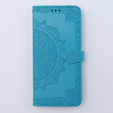 Etui z klapką do Motorola Moto G54 5G, Mandala, niebieskie