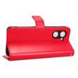 Etui z klapką do Realme C33, Crazy Horse Wallet, czerwone