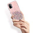 Etui do Xiaomi Redmi Note 10/10S, Glittery, różowe