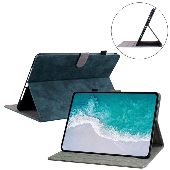 Etui do Samsung Galaxy Tab S9, Wallet Pen Slot, niebieskie