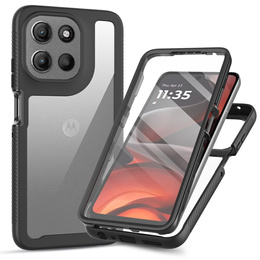 Etui do Motorola Moto G56 5G, Shockproof, z folią, czarne