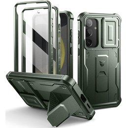 Etui pancerne do Samsung Galaxy S24 Plus, Dexnor Full Body (Two Frames), zielone