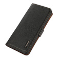 Etui KHAZNEH RFID do Samsung Galaxy S23, Litchi Texture, czarne