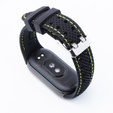 Pasek Silikonowy do Xiaomi Smart Band 10 / 9 / 8, Czarny / Zielony