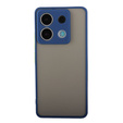 Etui silikonowe do Xiaomi Redmi Note 13 Pro 5G, z ochroną aparatu, przezroczyste / niebieskie + Szkło hartowane 9H
