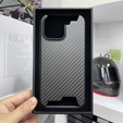 Etui do iPhone 15 Pro Max, karbonowe Carbon Fiber, matowe czarne