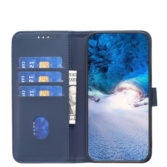Etui z klapką do Xiaomi Redmi Note 13 Pro 4G / Xiaomi Redmi Note 14S / Xiaomi Poco M6 Pro 4G, BINFEN Wallet, niebieskie