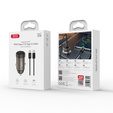 XO CC70 Ładowarka Samochodowa PD 30W 1x USB-C + kabel USB-C - USB-C, czarna