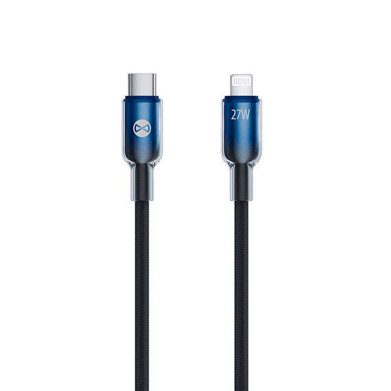 Forever Kabel Ombre USB-C do Lightning, 27W, 1m, czarny