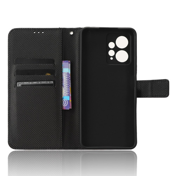 Etui z klapką do Xiaomi Redmi Note 12 4G, Wallet Smart Magnet, czarne