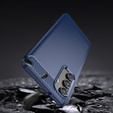 Etui do Samsung Galaxy M55 5G, Carbon, niebieskie