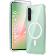 Etui do Samsung Galaxy A56 5G, Dropproof MagSafe, przezroczyste + Szkło hartowane 9H