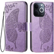 Etui z klapką do Realme Note 70T 4G, Butterfly, fioletowe