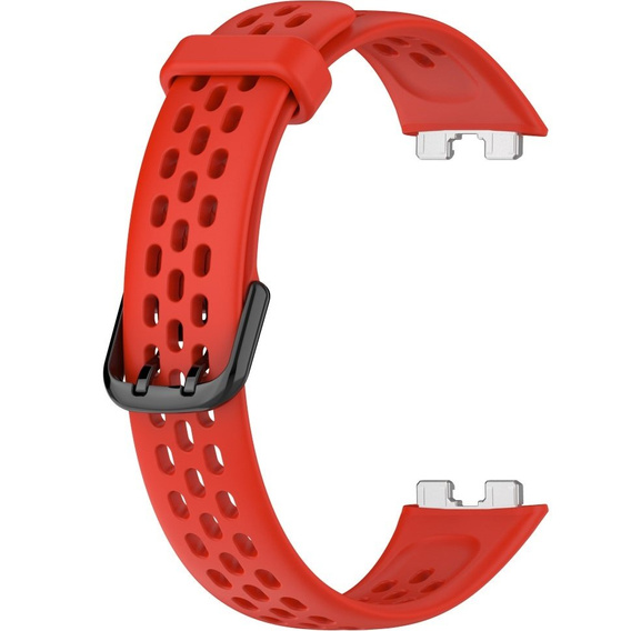 Pasek Silikonowy do Huawei Band 8 / Huawei Band 9 / Huawei Band 10, Czerwony