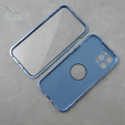Etui do iPhone 12 Pro, Dual Glass, do Magsafe, niebieskie