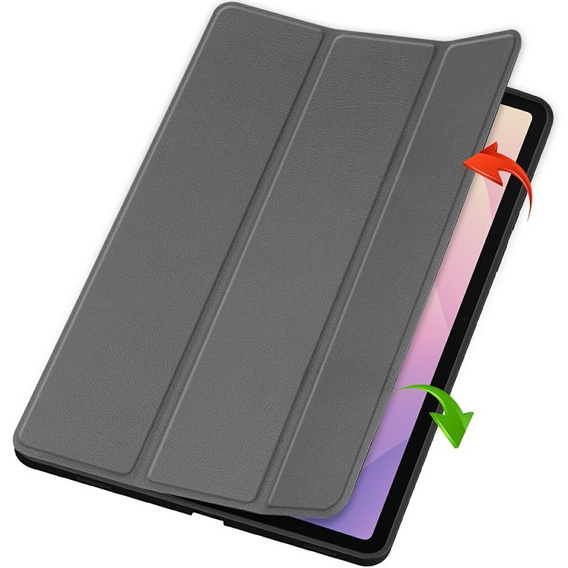 Etui do Samsung Galaxy Tab S11, Smartcase z miejscem na rysik, szare