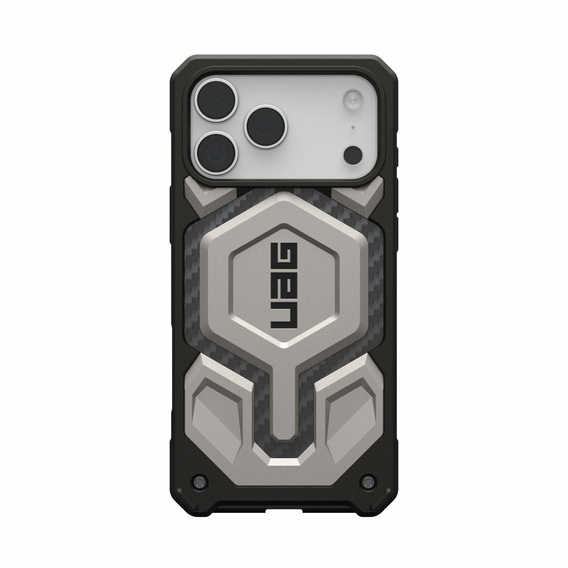 Etui Urban Armor Gear do iPhone 17 Pro Max, Monarch Pro Kevlar MagSafe, Titanium