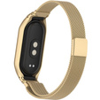 Pasek Bransoleta Milanese do Xiaomi Smart Band 10 / 9 / 8, Retro Złoty