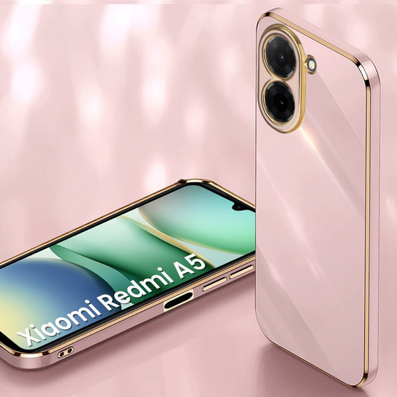 Etui do Xiaomi Redmi A5, Glamour CamShield, różowe rose gold
