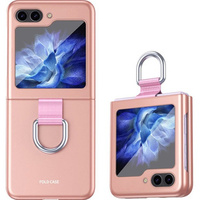 Etui Ring Holder do Samsung Galaxy Z Flip5 5G, różowe