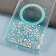 Etui do Samsung Galaxy S24 Ultra, Glittery, do MagSafe, zielone