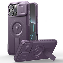 Etui Dexnor MagSafe do iPhone 16 Pro Max magnetyczne z przesuwaną osłoną aparatu – fioletowe