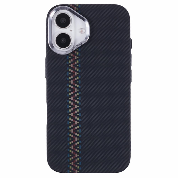 Etui do iPhone 16 Plus, Carbon Fiber MagSafe, czarne