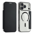 Etui z klapką do iPhone 17 Pro Max, RFID Wallet MagSafe z ochroną aparatu, czarne