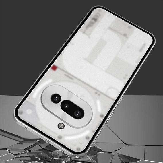Etui do Nothing Phone 3A, Frame Case, srebrne