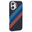 Etui do iPhone 16 Plus, Carbon Fiber MagSafe, granatowe