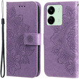 Etui z klapką do Xiaomi Redmi 13C / Poco C65, Mandala, fioletowe