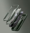 Etui Dexnor do iPhone 15 Pro – magnetyczne, z przesuwaną osłoną aparatu - zielone