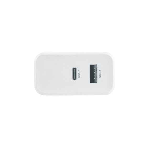 Maxlife 45W Szybka Ładowarka Sieciowa USB-C + USB-A 3A PD QC 4.0, biała