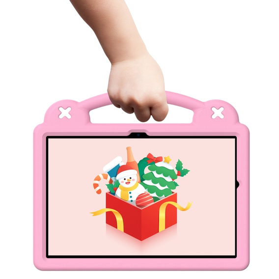 Etui do Samsung Galaxy Tab A11 Plus / A9 Plus, Cute Patterns, z podstawką, Różowe