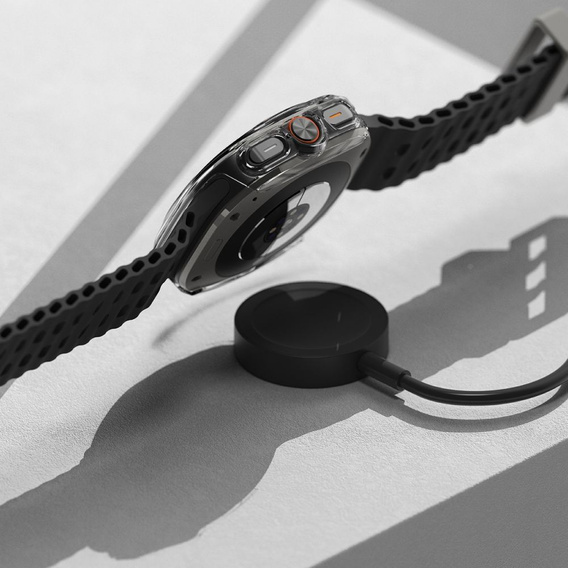 Etui Ringke do Samsung Galaxy Watch Ultra 47mm (2025 / 2024), Slim, przezroczyste + Szkło Hartowane