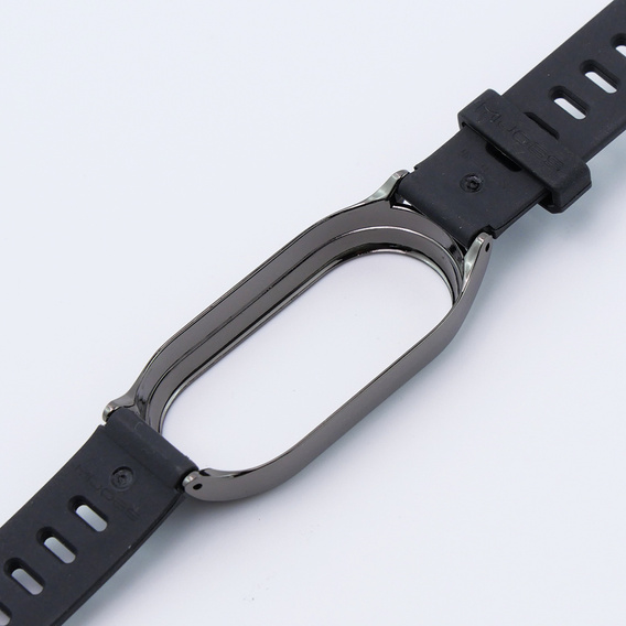 Pasek Silikonowy do Xiaomi Smart Band 10 / 9 / 8, Czarny