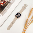 Pasek Silikonowy do Apple Watch 1/2/3/4/5/6/7/8/9/10/11/SE 38/40/41/42mm, Leopard, Beżowy