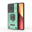 Etui do Xiaomi Redmi Note 13 Pro 4G / Xiaomi Redmi Note 14S / Xiaomi Poco M6 Pro 4G, KickStand Camera Lens, zielone