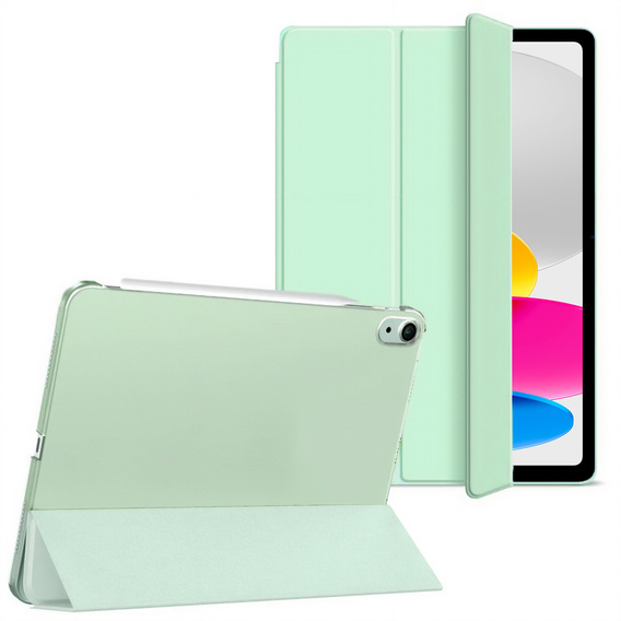 Etui do iPad 10.9" 2022 (10 gen.) / iPad 11" 2025 A16 (11 gen.), Smart Pencil, z miejscem na rysik, zielone