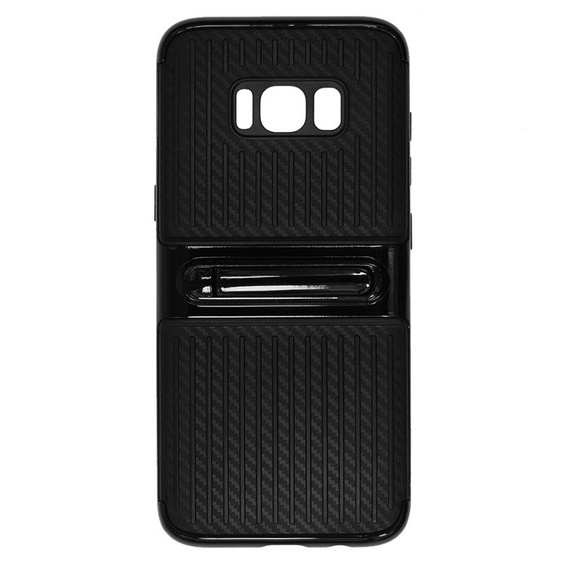 Etui Hybrid Carbon Stand Case Samsung Galaxy S8 - Black