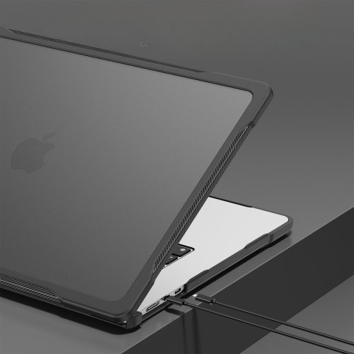 Etui do MacBook Air 15 2023/2024/2025, Czarne / Przezroczyste