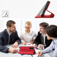 Etui z klapką do Samsung Galaxy A17 5G, Smart Suede - czerwone