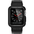 Pasek z etui Spigen do Apple Watch 4/5/6/7/8/9/SE 44/45mm, Rugged Armor Pro, Czarny