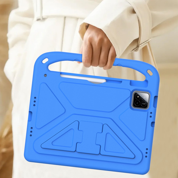 Etui dla dzieci do Xiaomi Pad 7 / 7 Pro, z uchwytem, niebieskie