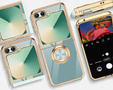 Etui do Samsung Galaxy Z Flip7 FE / Z Flip6, Electro Ring, miętowe