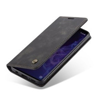 Etui CASEME do Samsung Galaxy S9, Leather Wallet Case, czarne