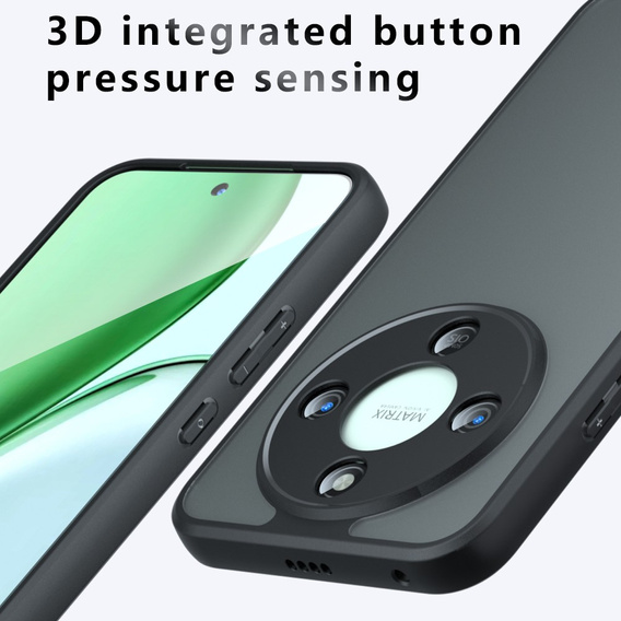 Etui do Honor Magic 8 Lite, Fusion Hybrid, matowe czarne