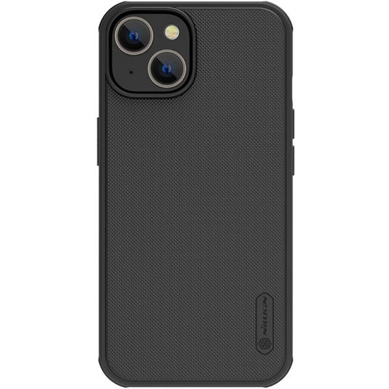 Etui NILLKIN do iPhone 15 Plus, Frosted Shield, do MagSafe, czarne