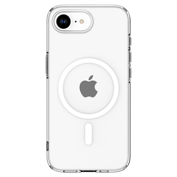 Etui Spigen do iPhone 16E, Liquid Crystal, przezroczyste + Szkło Hartowane 9H